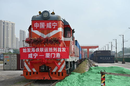 先坐火车再乘货轮物流成本降低四分之一 咸宁开通出口商品海铁联运班列
